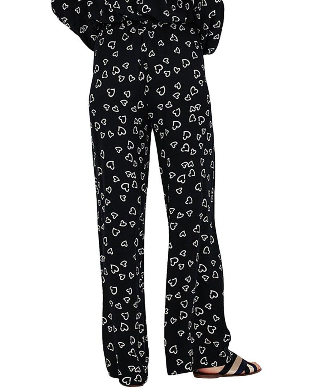Diane von Furstenberg Black Sarina Pant