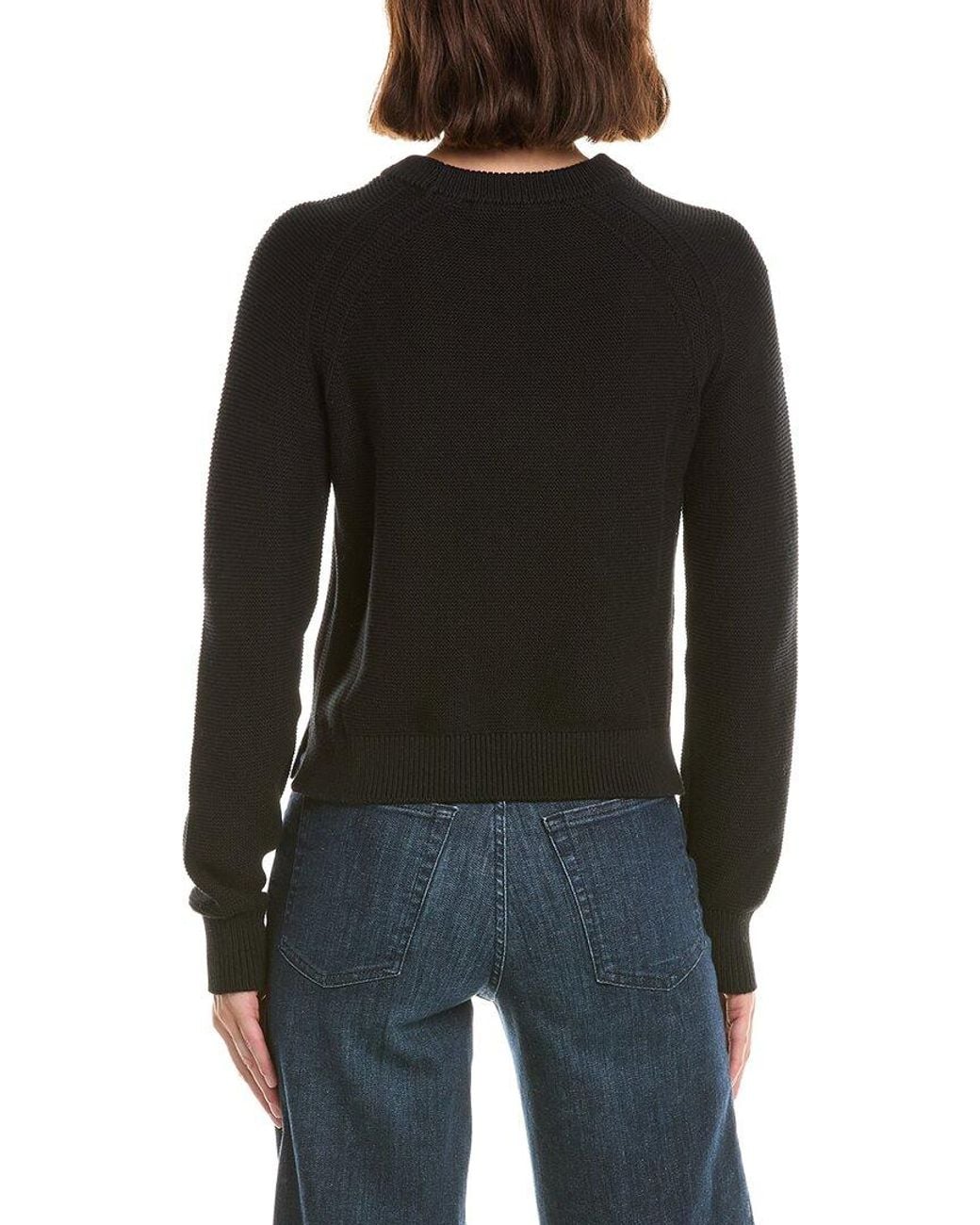 French Connection Black Mozart Crewneck Sweater
