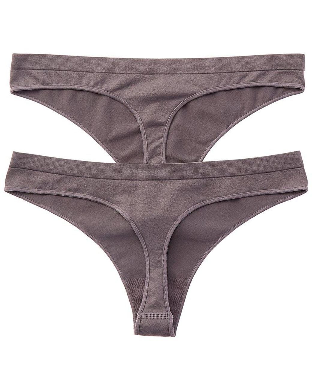 B.tempt'd Gray By Wacoal 2Pk Comfort Intended Daywear Thong