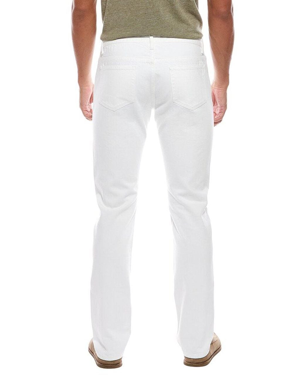 Officine Generale White Officine Generale Slim Fit Japanese Denim Jean for men