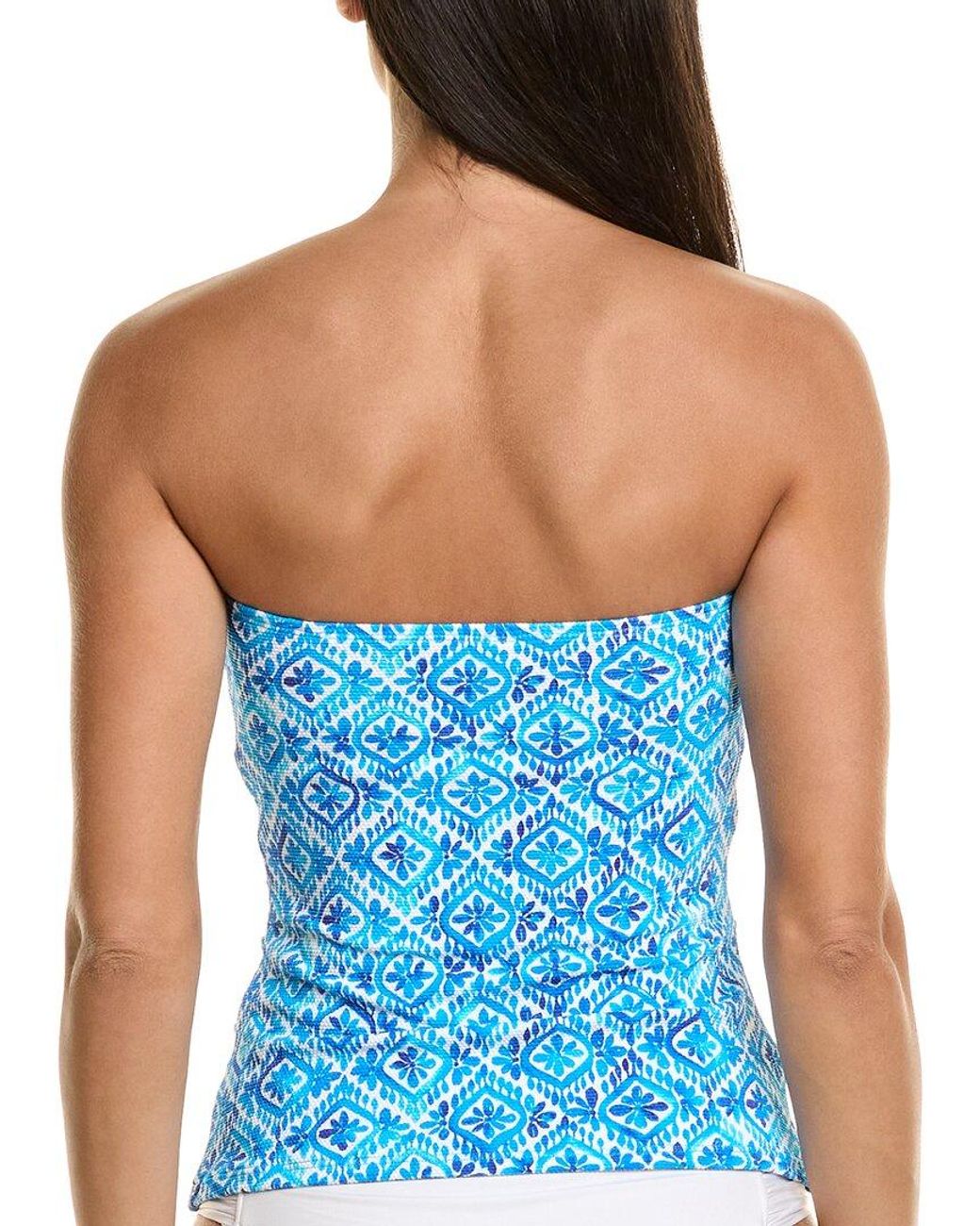 Tommy Bahama Blue Island Cays Shell Tie Bandini Top