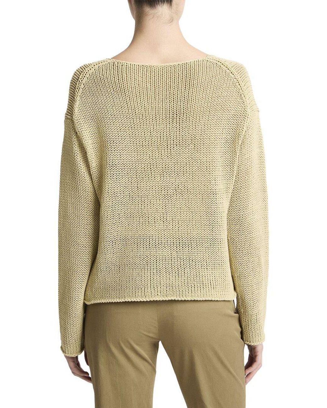 Vince Natural Coated Cotton Pullover
