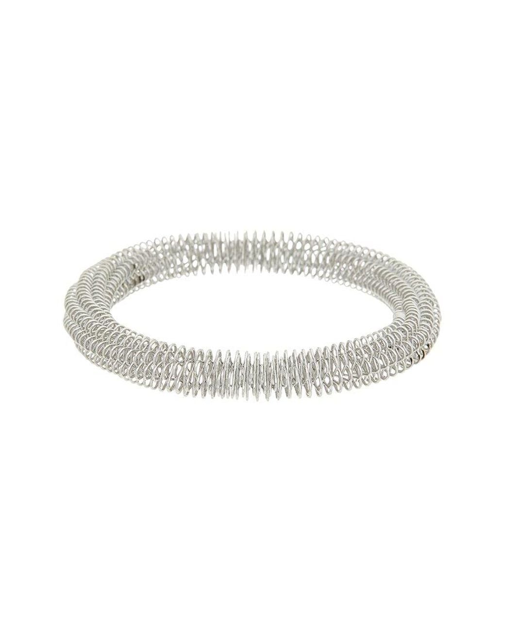 Juvell White Flexible Bangle Bracelet