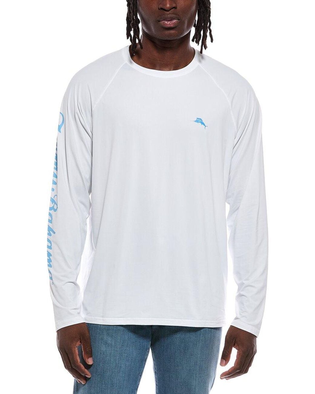 Tommy Bahama White Chill Time Surf Shirt for men