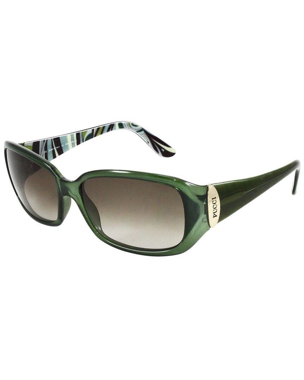 Emilio Pucci Green Ep677S 58Mm Sunglasses