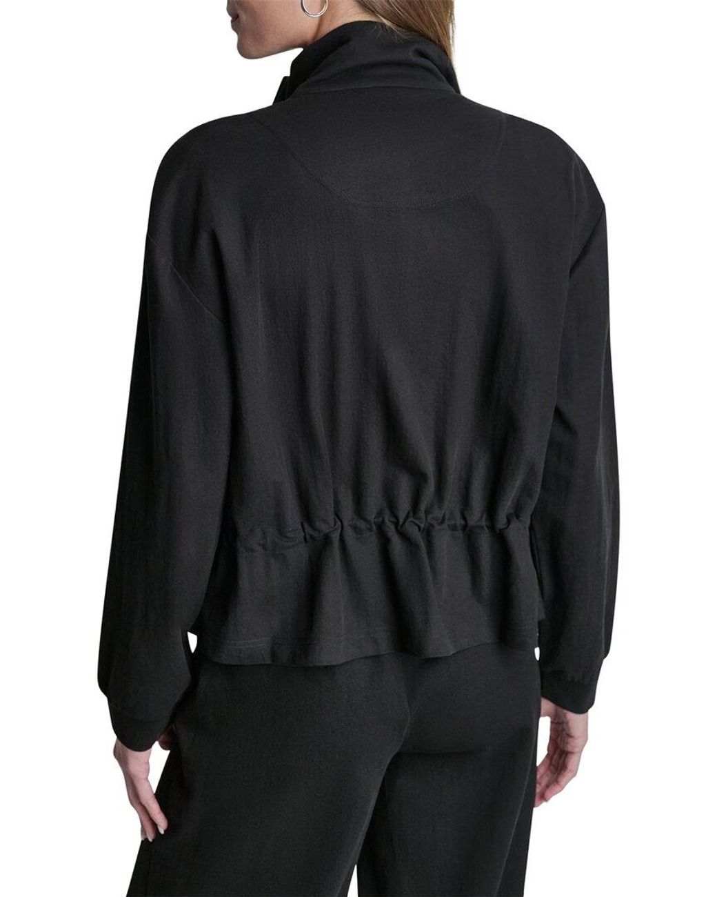 DKNY Black Arid Pique Technical Jacket