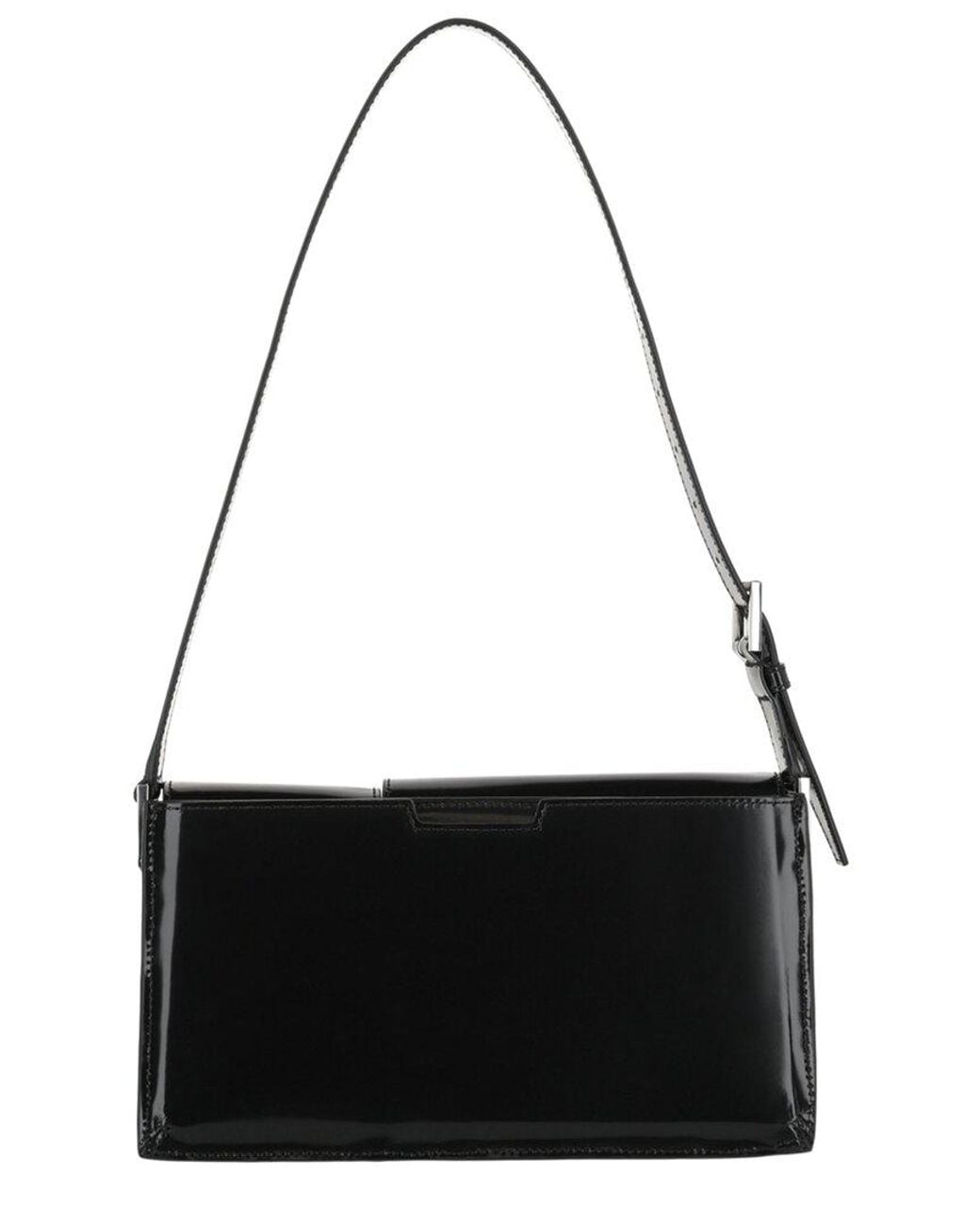 By Far Black Billy Patent Shoulder Bag