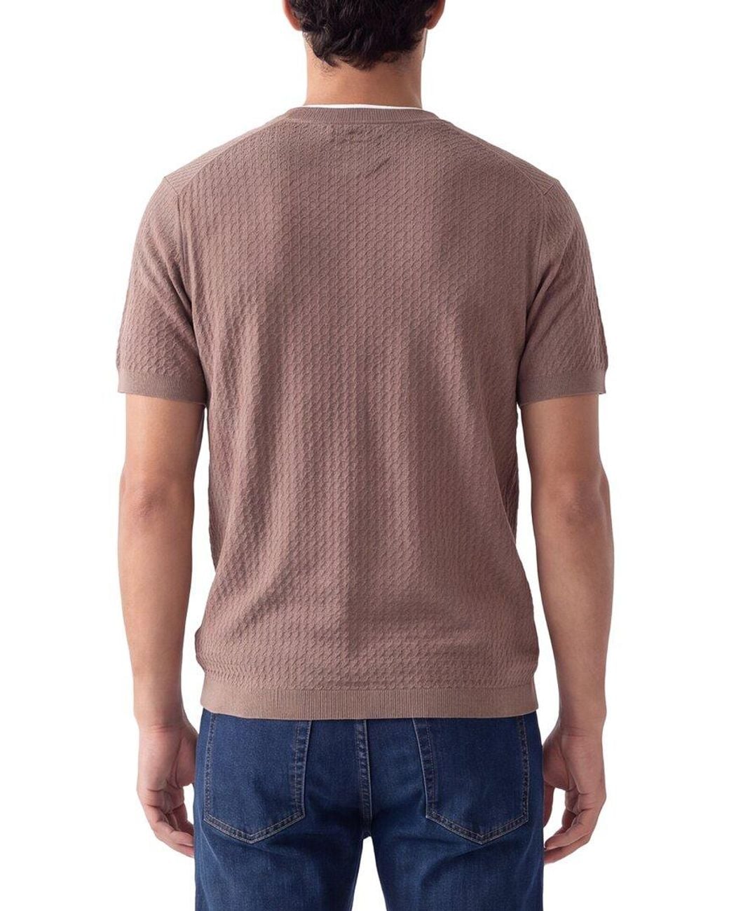 Theory Blue Damian Crewneck Sweater for men