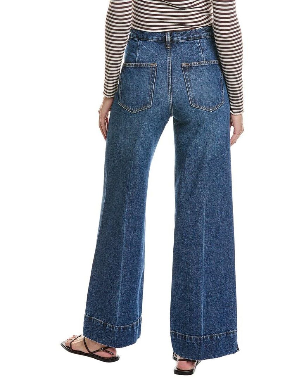 FRAME Blue The Slice Flare Jean