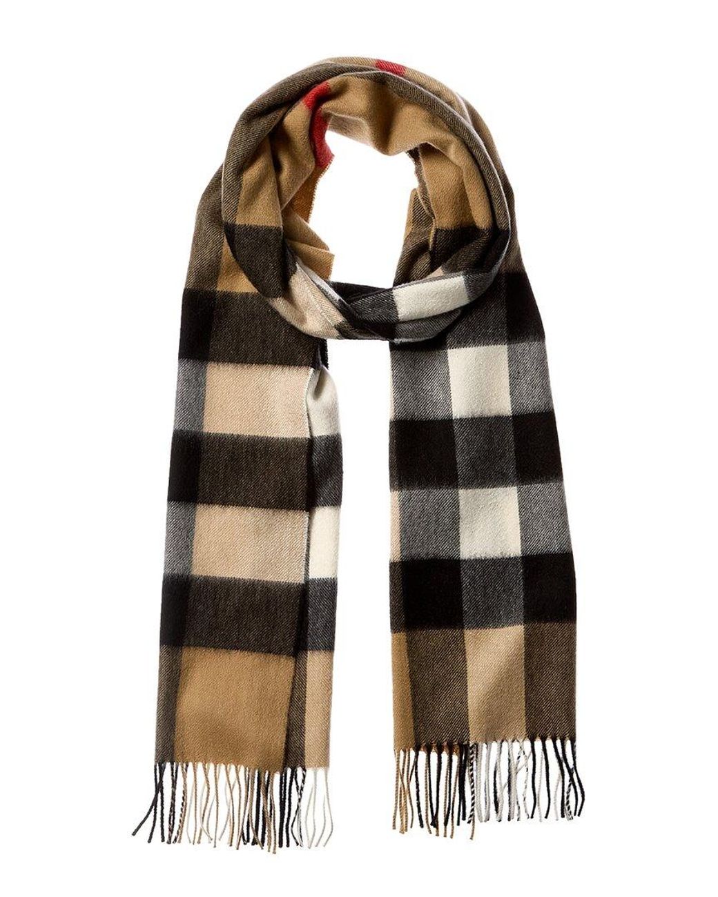 Burberry Check Cashmere Scarf