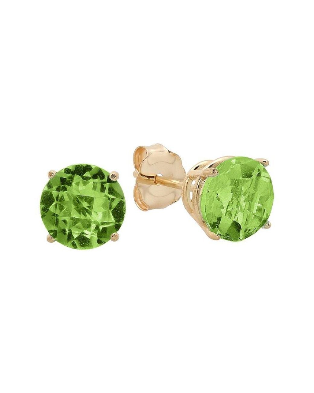 MaxColor Green 10k 1.70 Ct. Tw. Peridot Studs