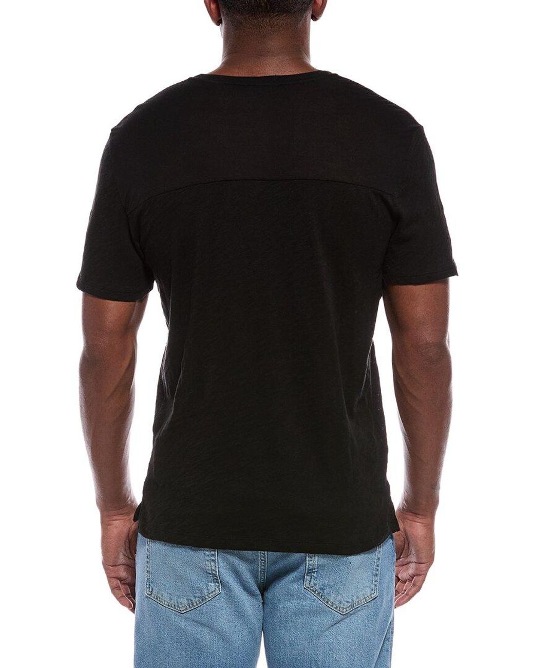 ATM Black Mixed Media T-Shirt for men