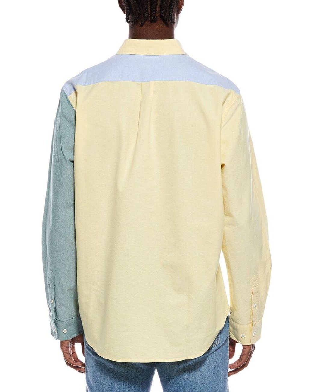 Rowing Blazers Blue Classic Color Block Shirt for men
