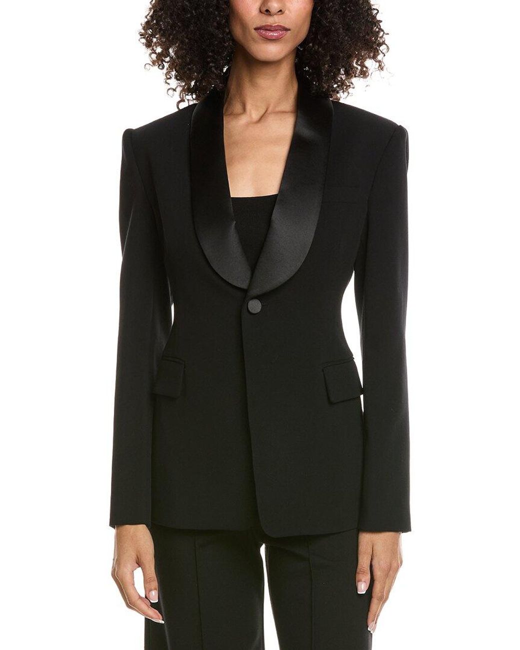 A.L.C. Black Ari Wool-Blend Jacket