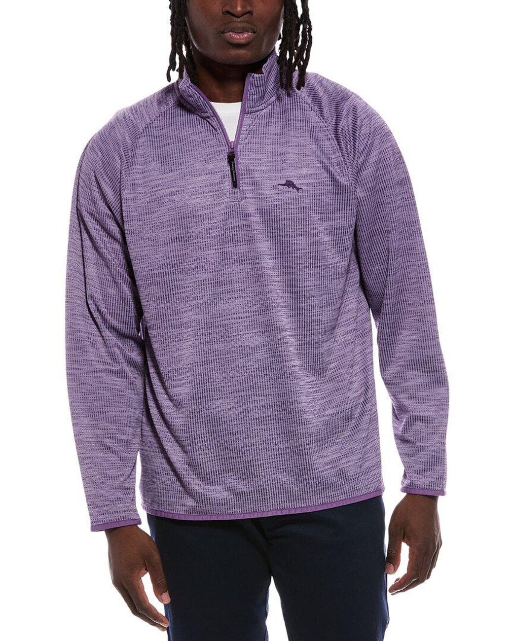 Tommy Bahama Purple Palm Pro 1/2-Zip Pullover for men