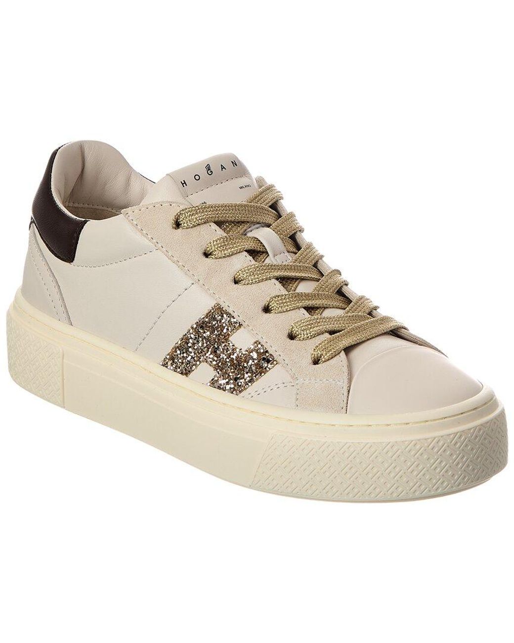 Hogan Natural Crosswind Leather Sneaker