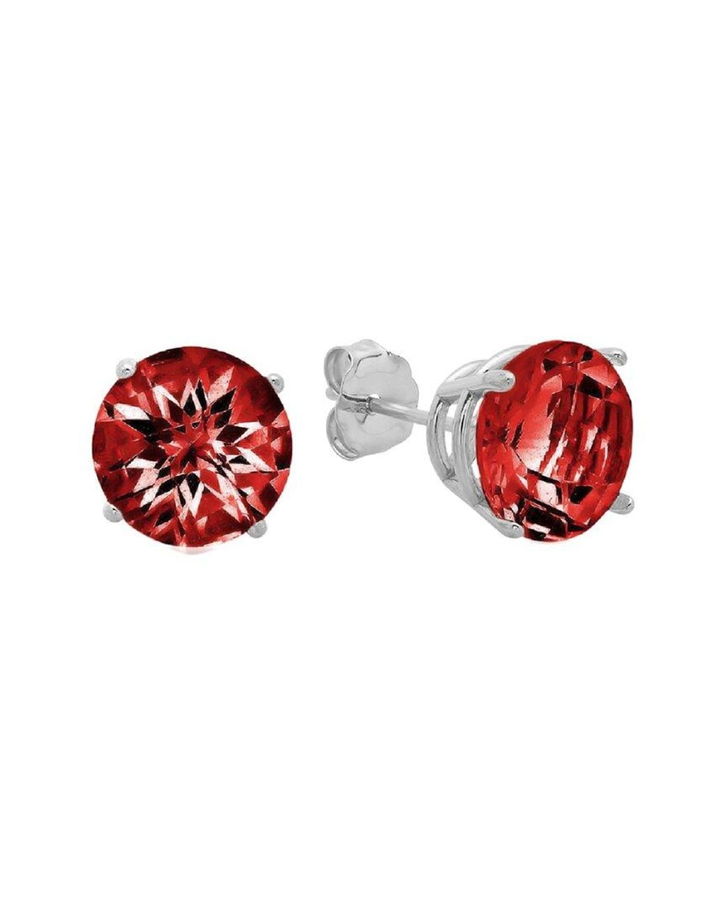 MaxColor Red 10k 4.50 Ct. Tw. Garnet Studs
