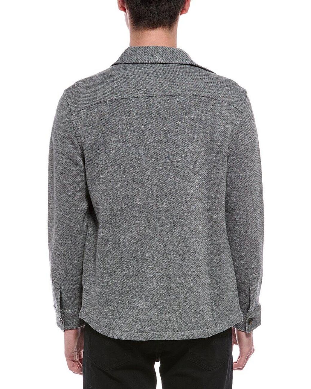Faherty Brand Gray Inlet Knit Jacket for men