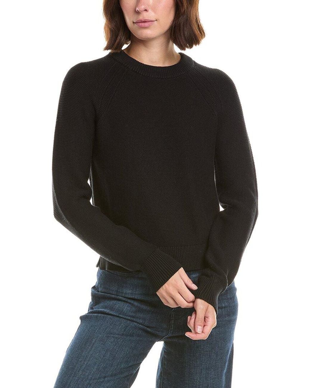 French Connection Black Mozart Crewneck Sweater