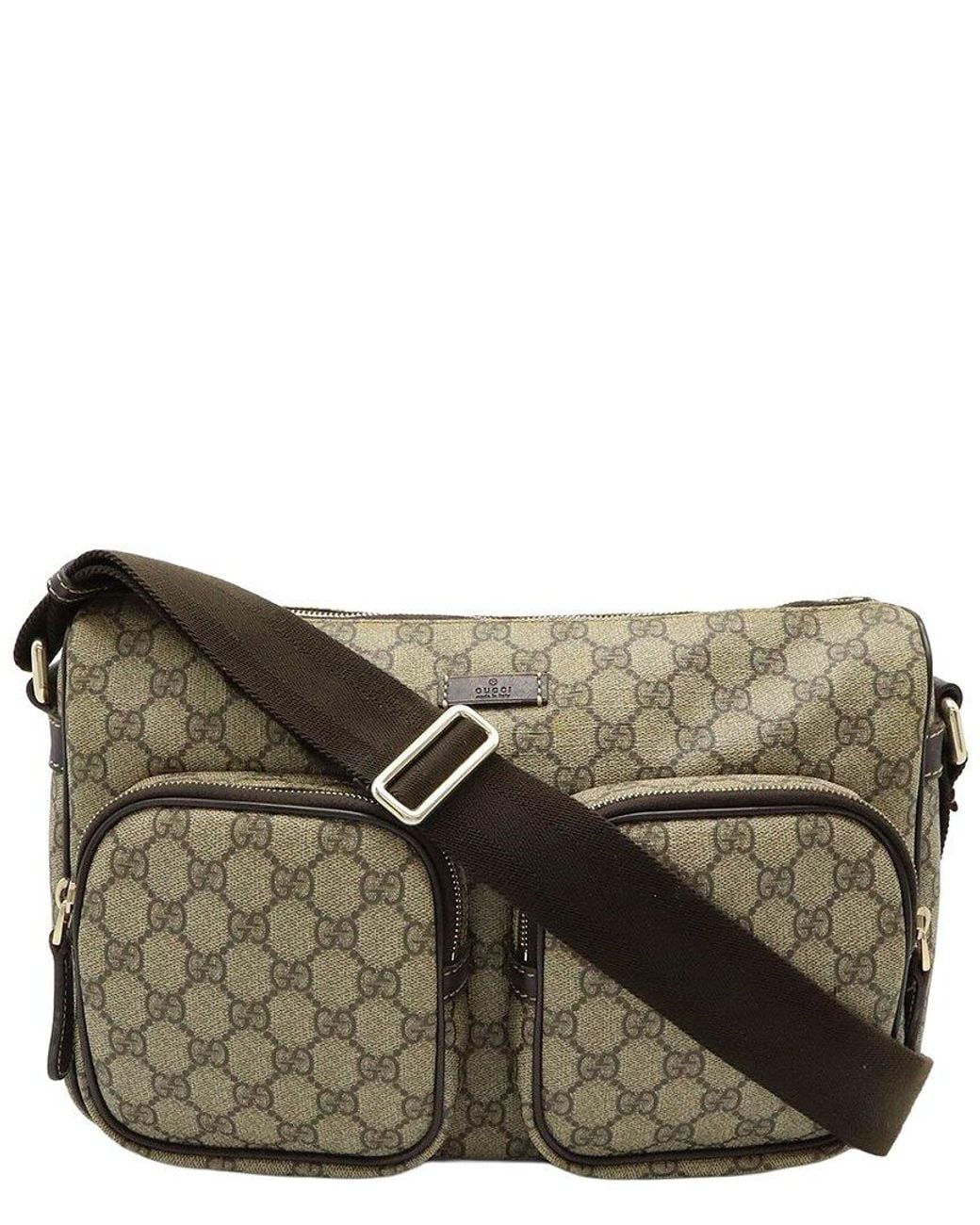 Gucci Black Gg Supreme Canvas Gg Plus Shoulder Bag (Authentic Pre-Loved)