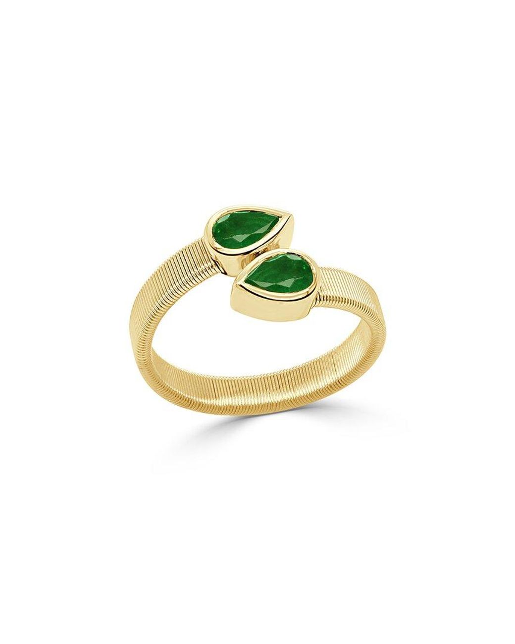 Sabrina Designs Metallic 14K 0.76 Ct. Tw. Diamond & Emerald Cocktail Ring