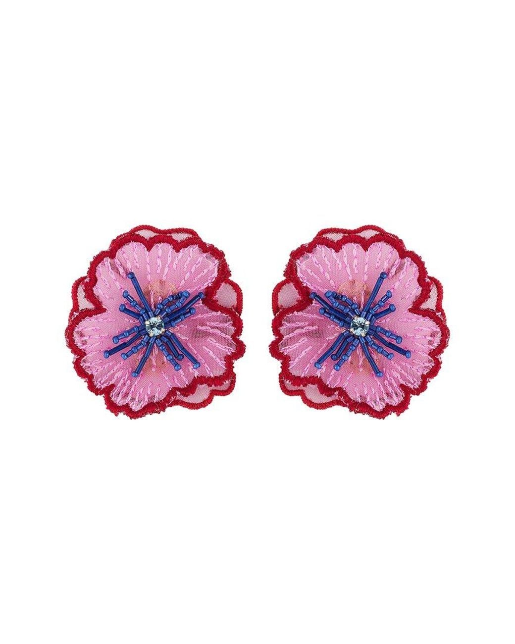 Mignonne Gavigan Pink 14K Plated Earrings