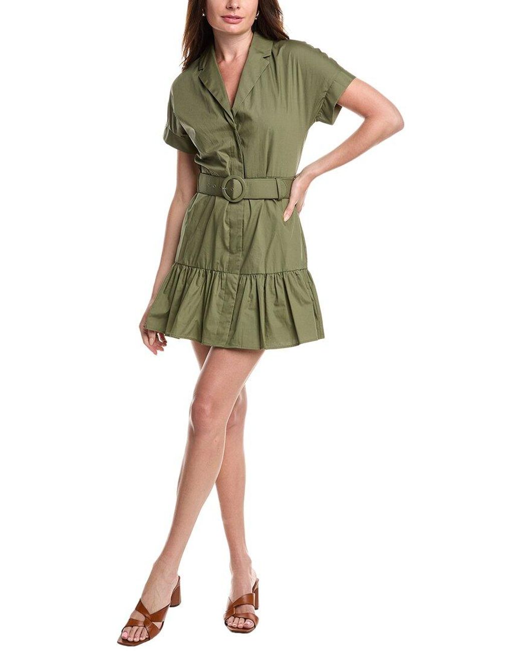 Hutch Green Peach Mini Dress