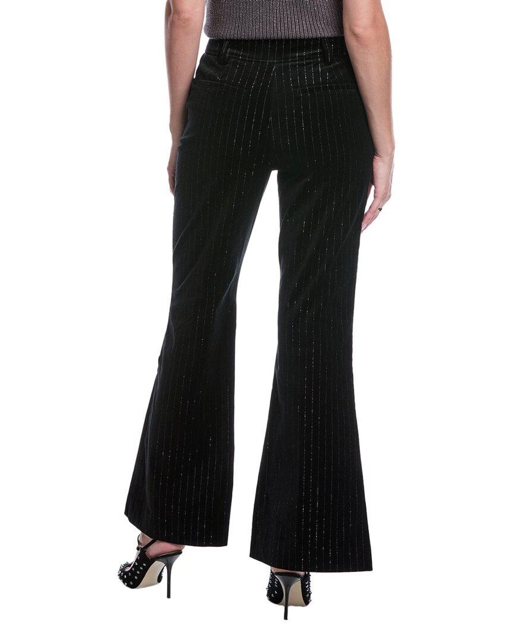 AllSaints Black Sevenh Velvet Trouser