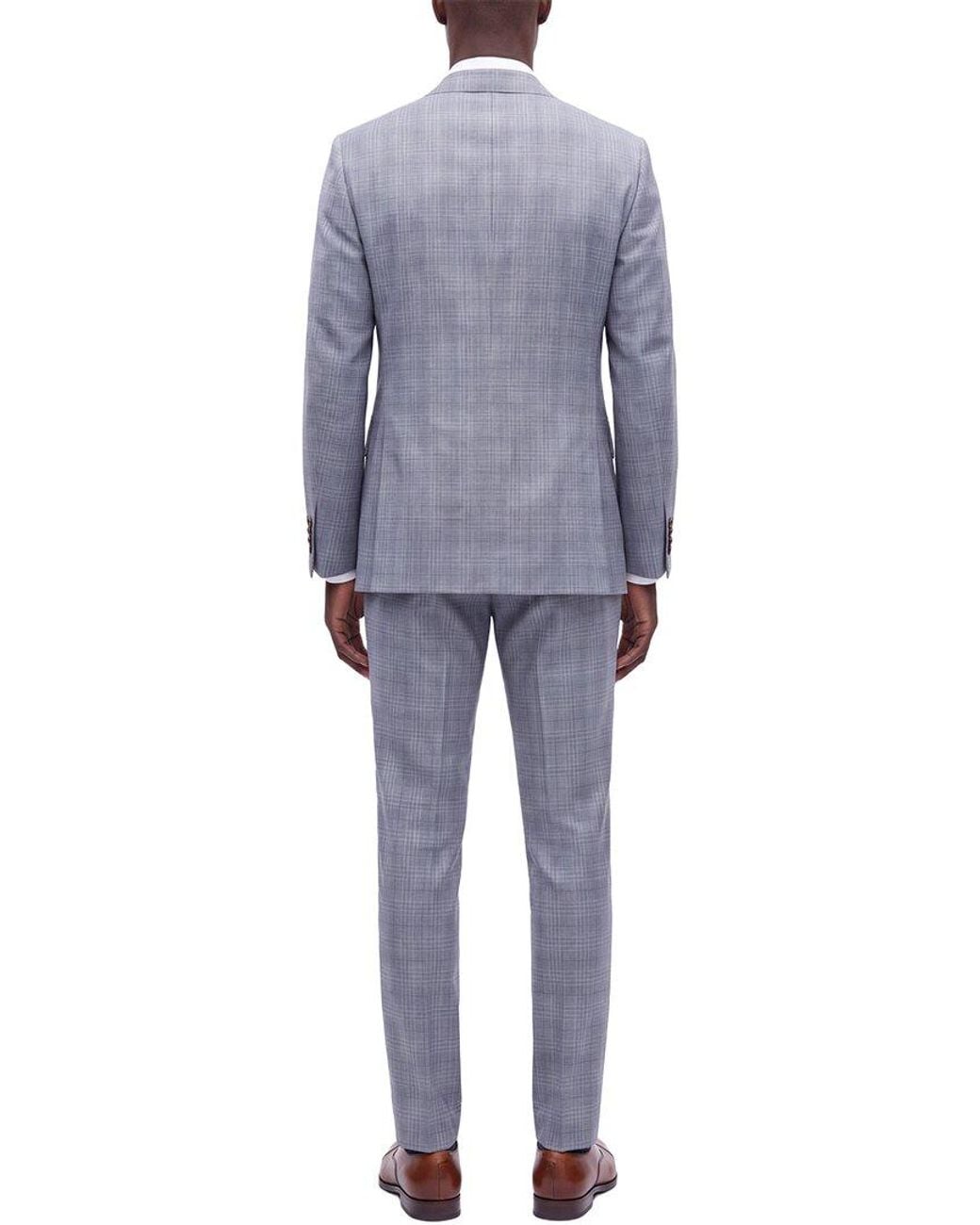 Canali Blue 2Pc Wool & Silk-Blend Suit for men