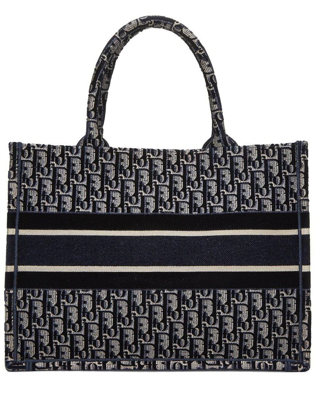 Dior Black Canvas Book Tote Large (Authentic Pre-Loved)