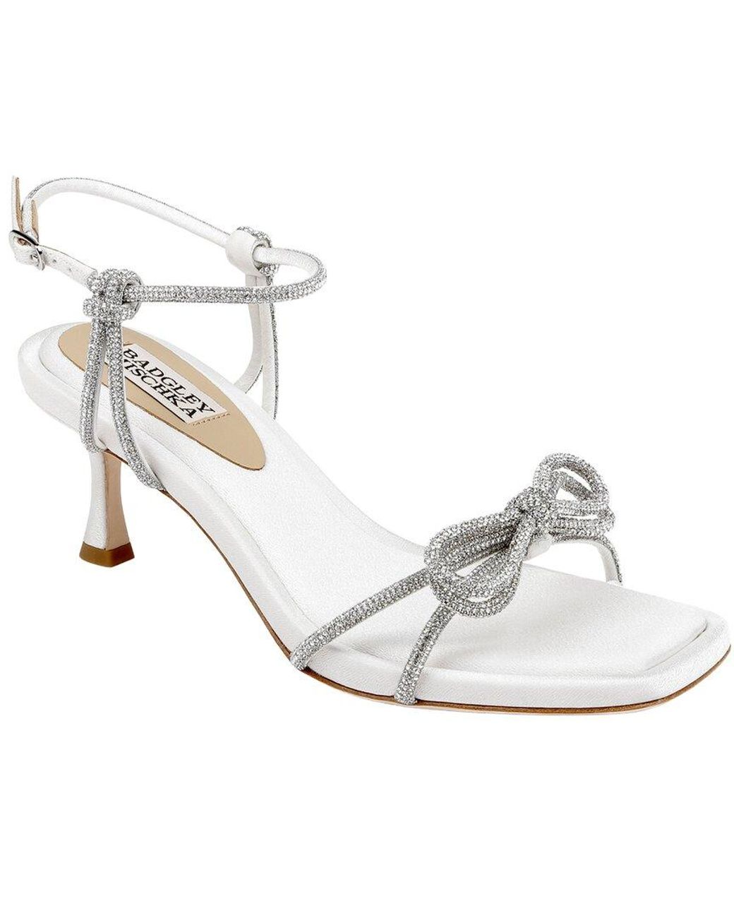 Badgley Mischka White Dandelion Sandal