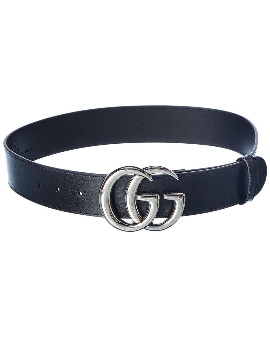 Gucci Blue Gg Marmont Leather Belt