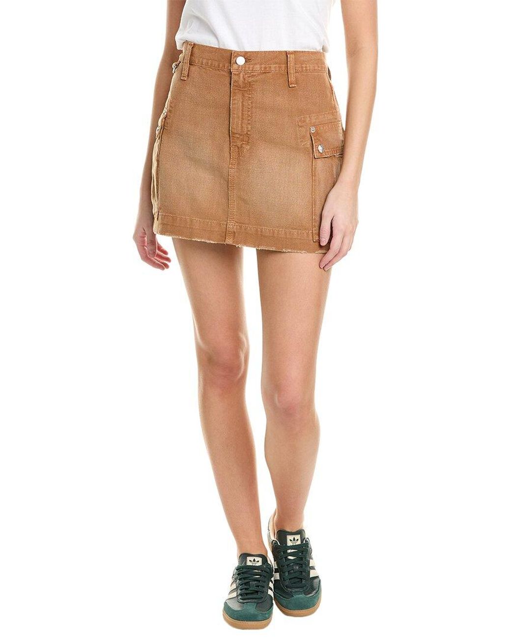 Re/done Brown Cargo Skirt