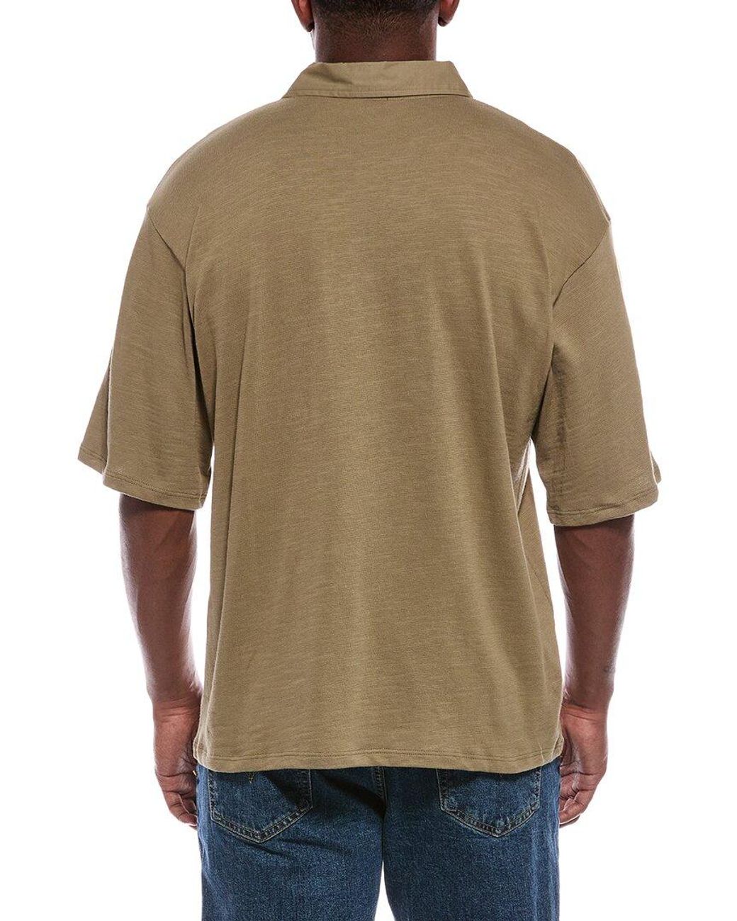 ATM Brown Heavy Slub Jersey Overshirt for men