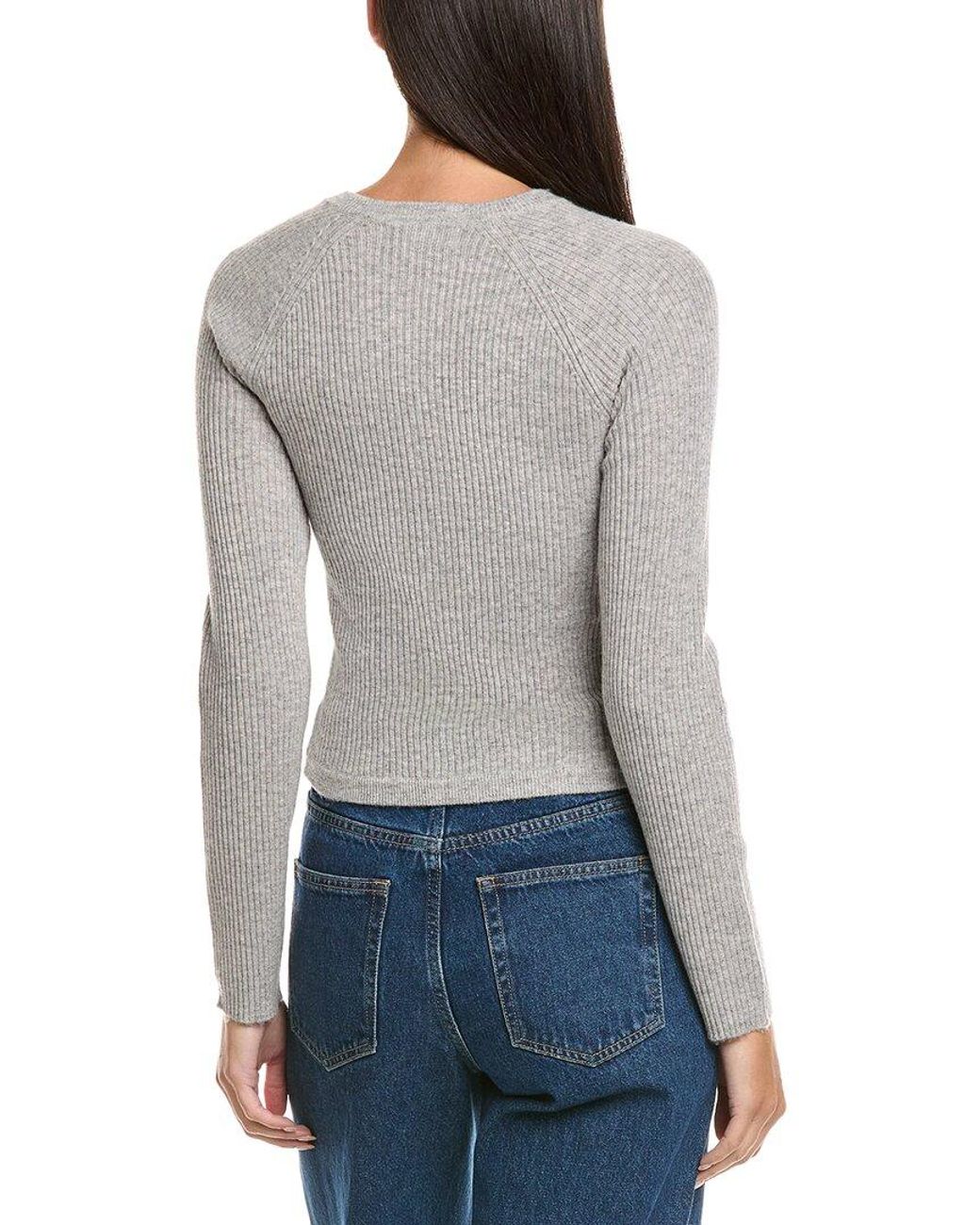 NAADAM Gray Wool & Cashmere-Blend Cardigan