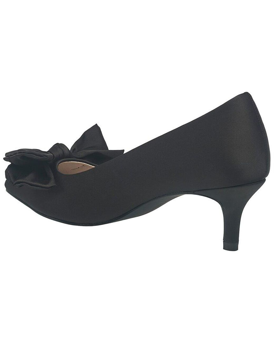 French Connection Black Ladies Hayleybow Kitten Heel