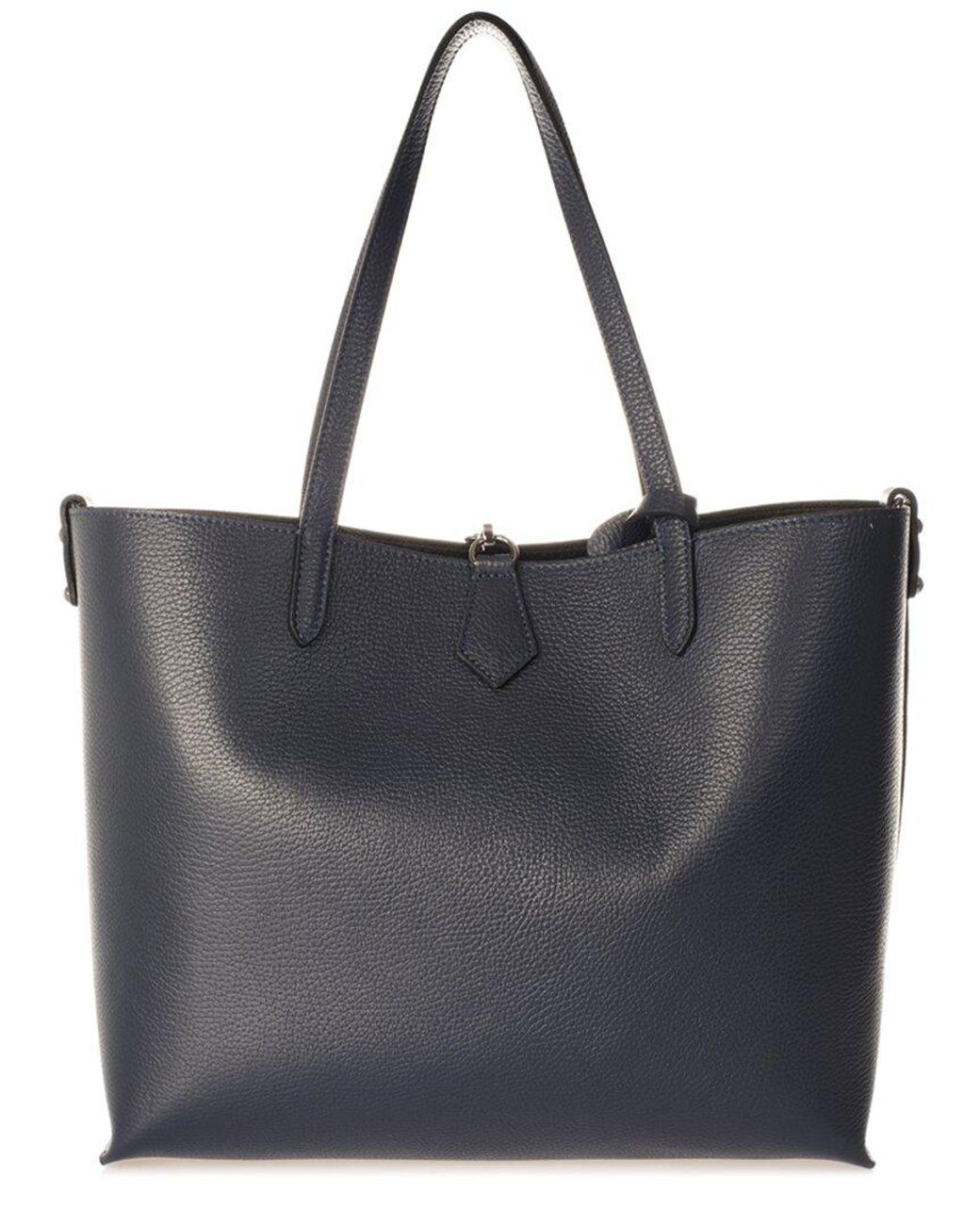 Italian Leather Tote in Black Lyst