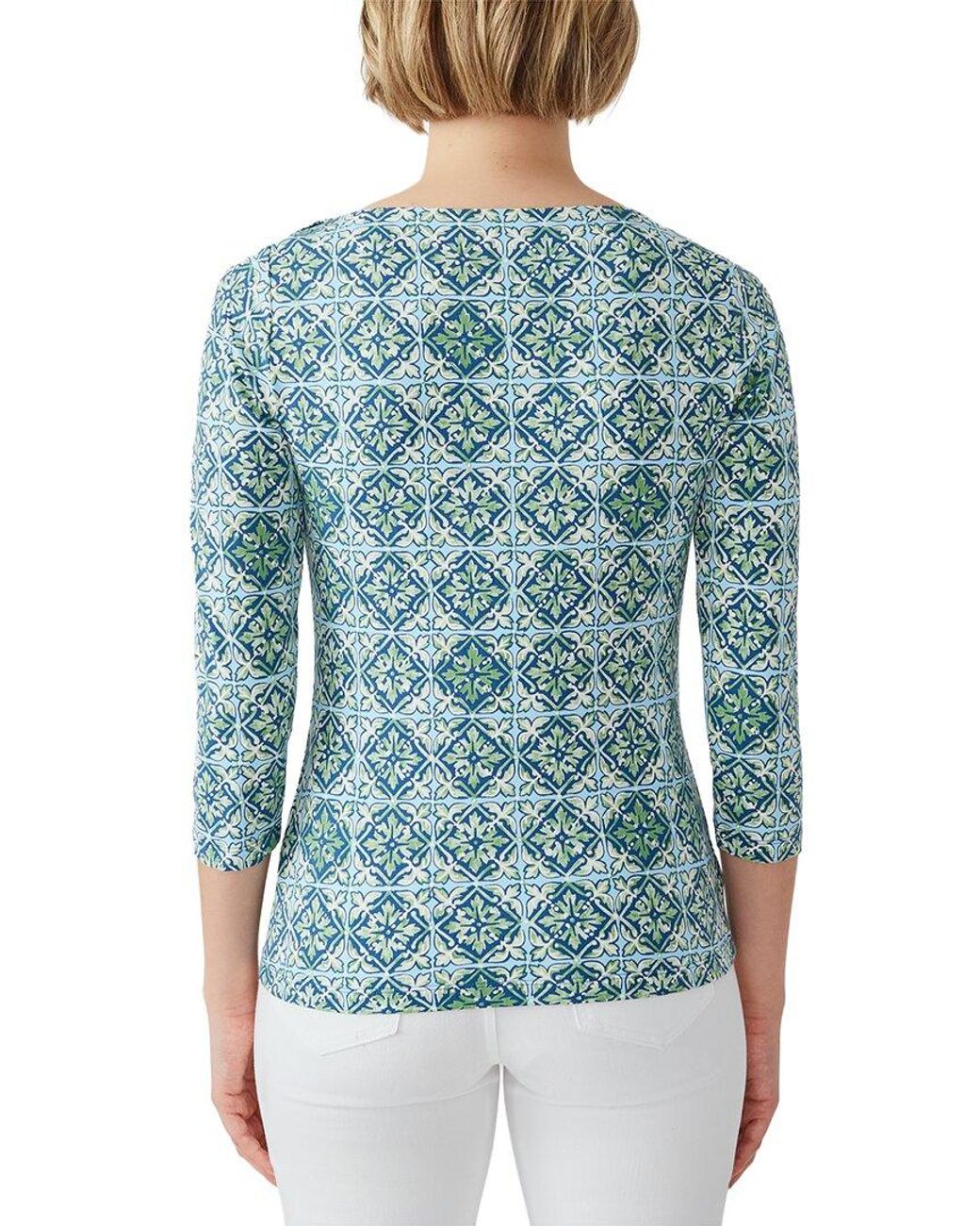 J.McLaughlin Blue Knahm Top