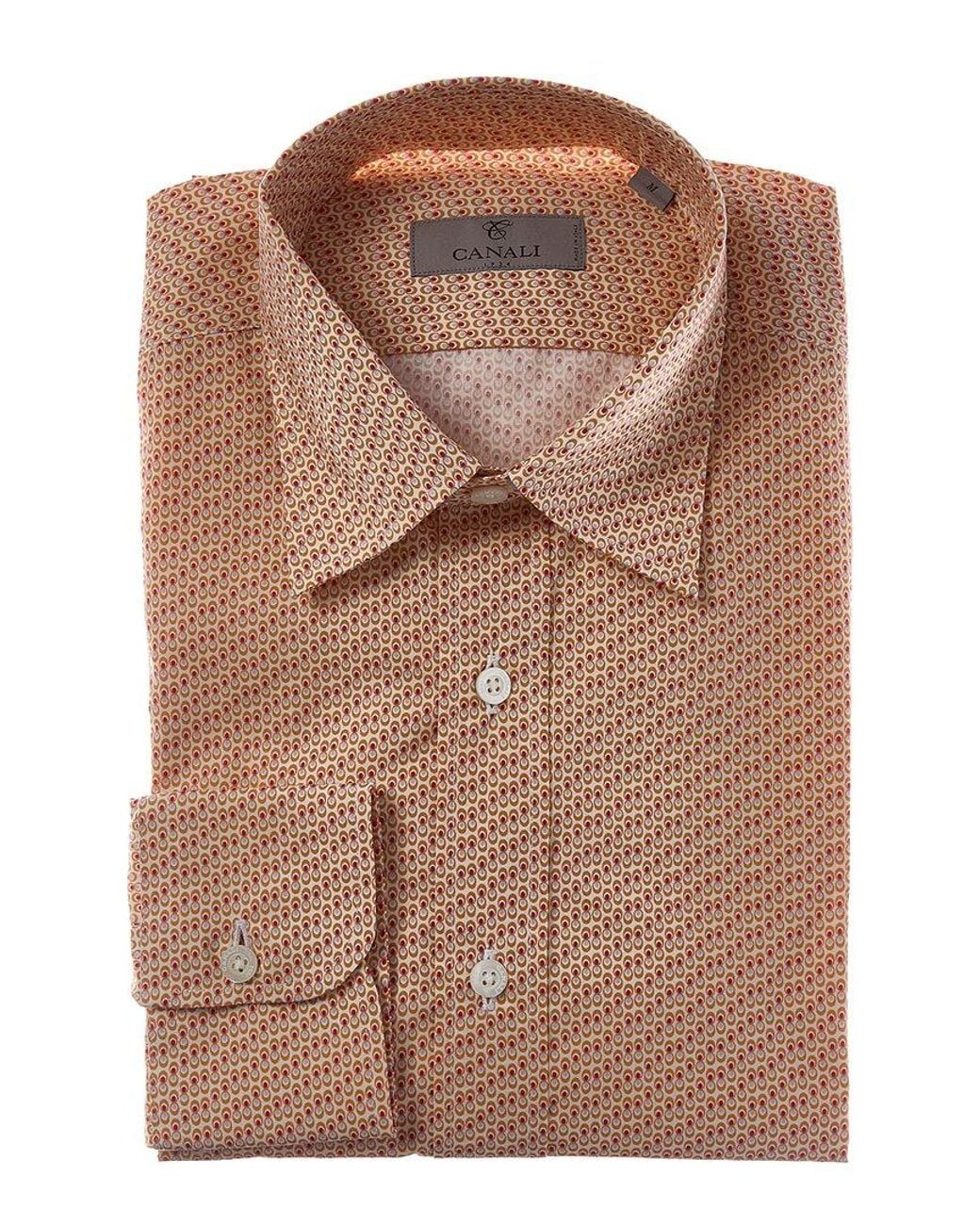 Canali Brown Dress Shirt for men