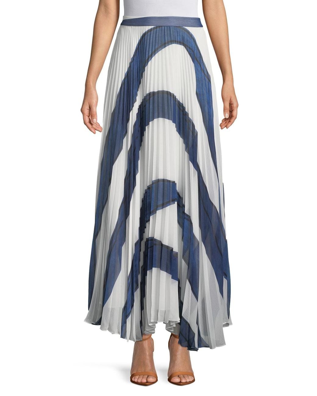 Olivia Synthetic Shannon Pleated Maxi 