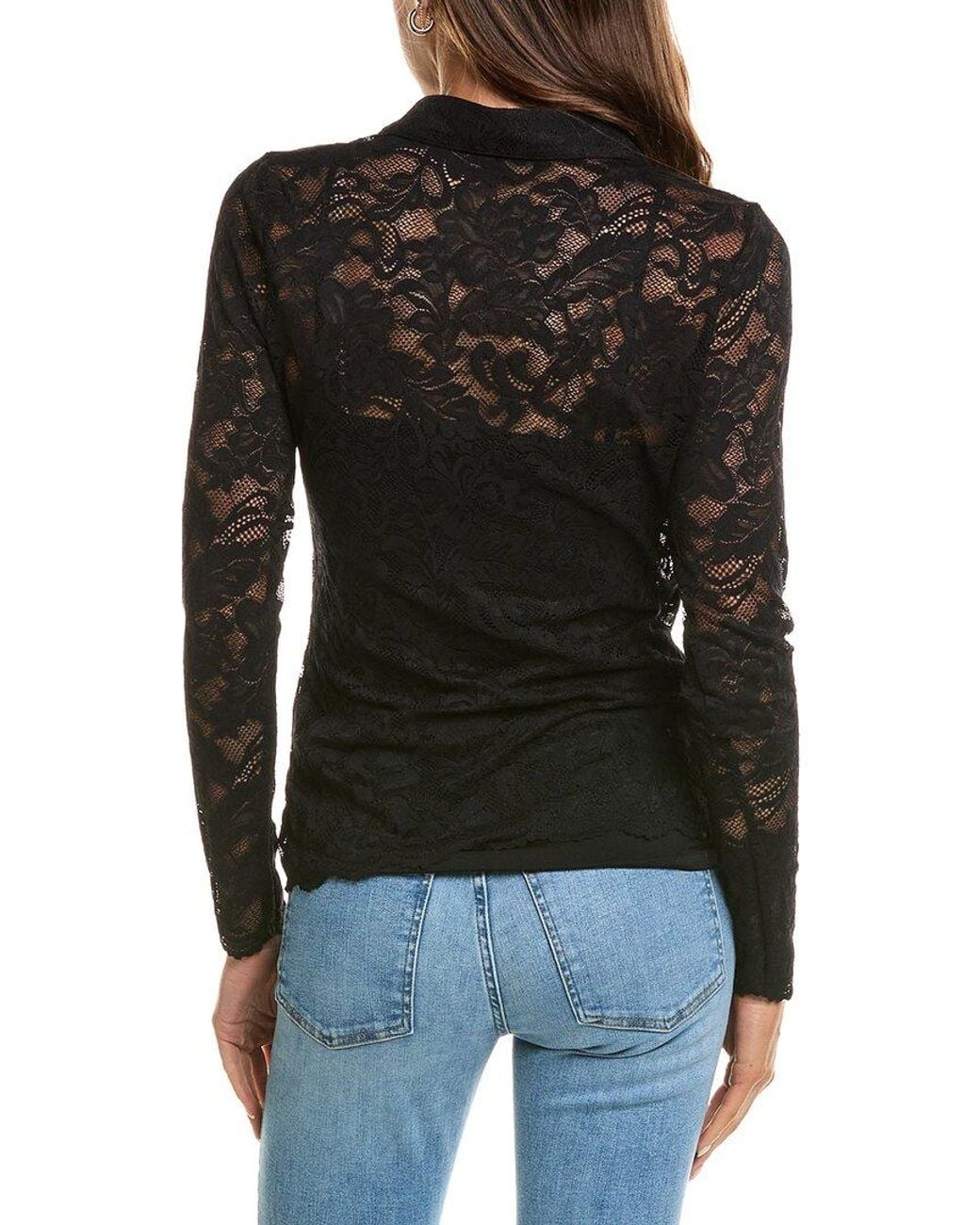 Generation Love Black Dominique Lace Top