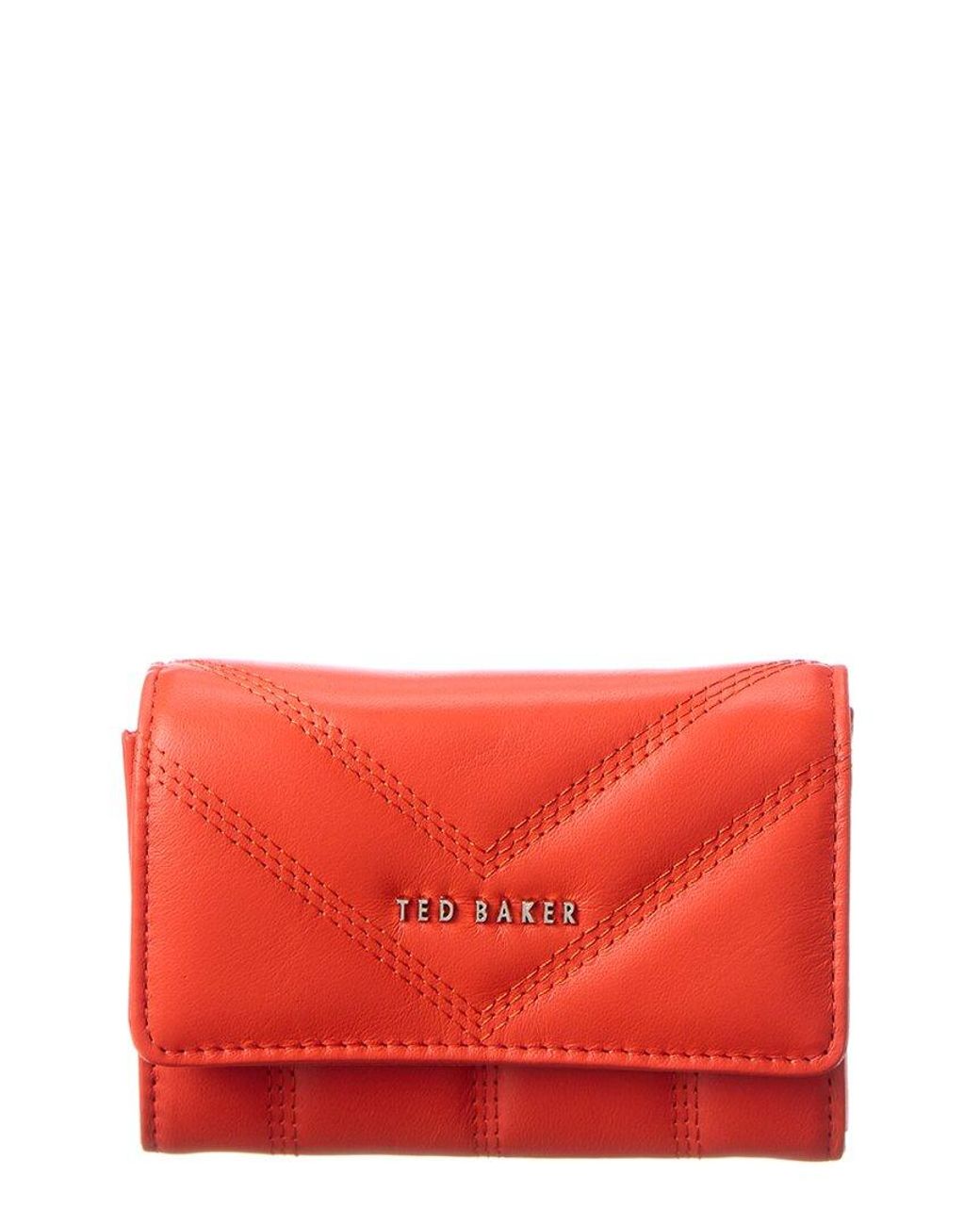 Ted Baker Ayvill Puffer Small Leather Matinee Purse in Red | Lyst