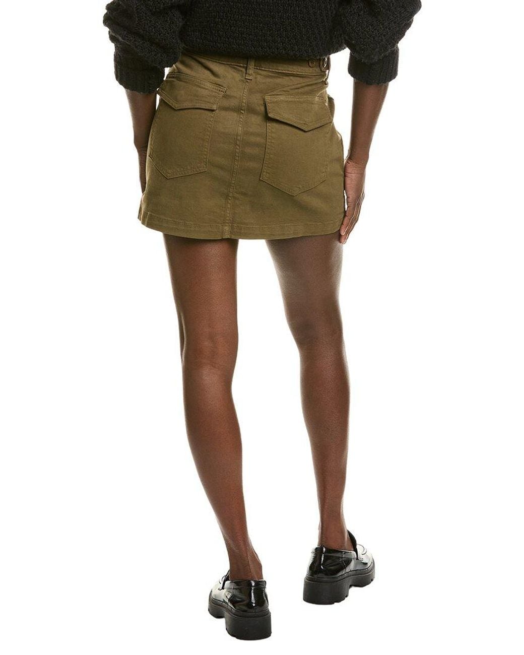 Amo Denim Green Amo Easy Slouch Mini Skirt