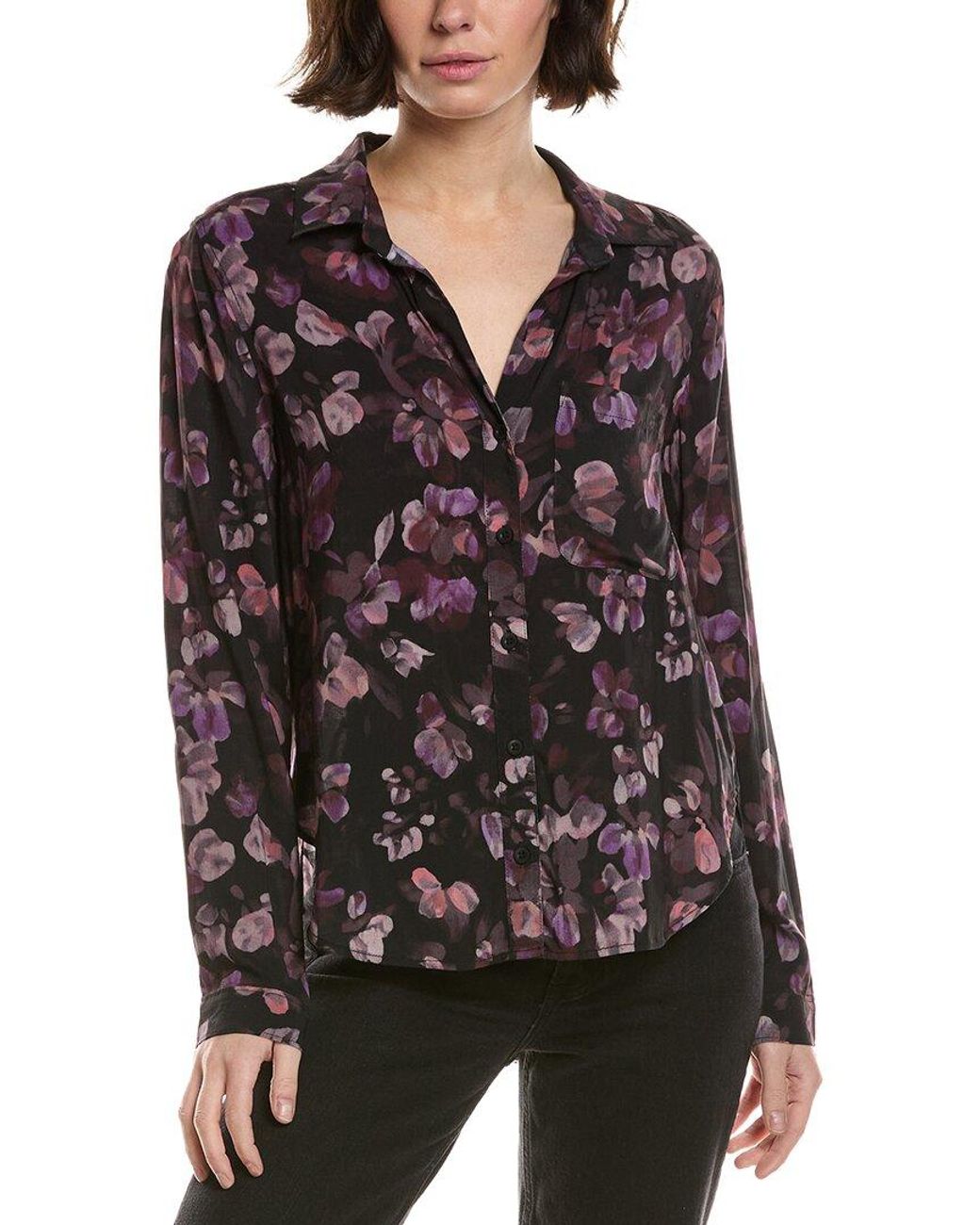 Bella Dahl Black Button Shirt