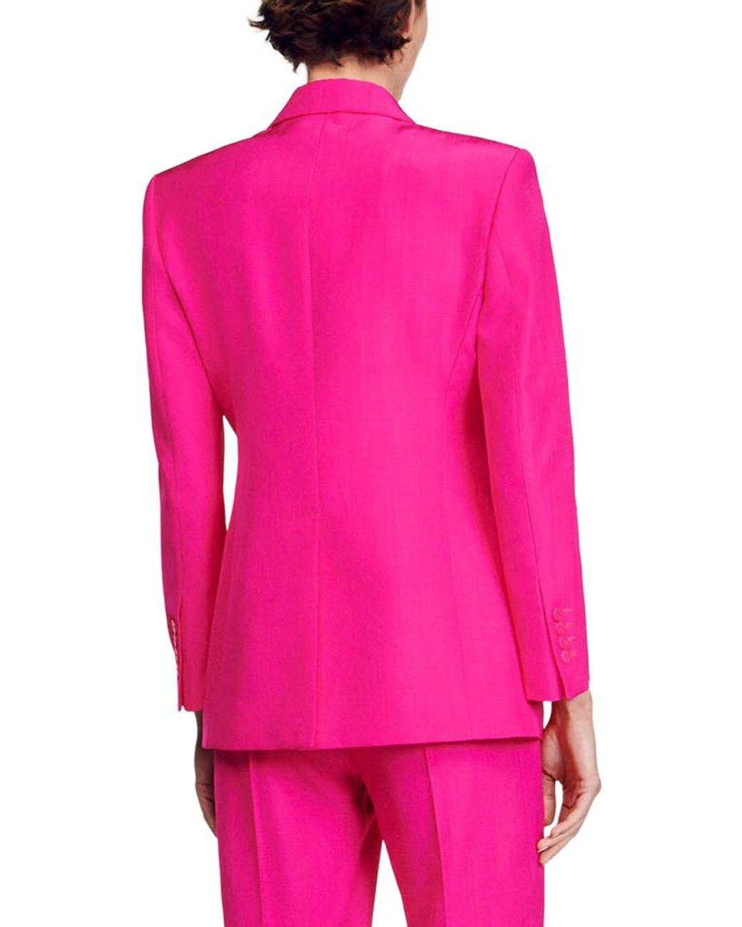 Sandro Pink Jenifer Blazer