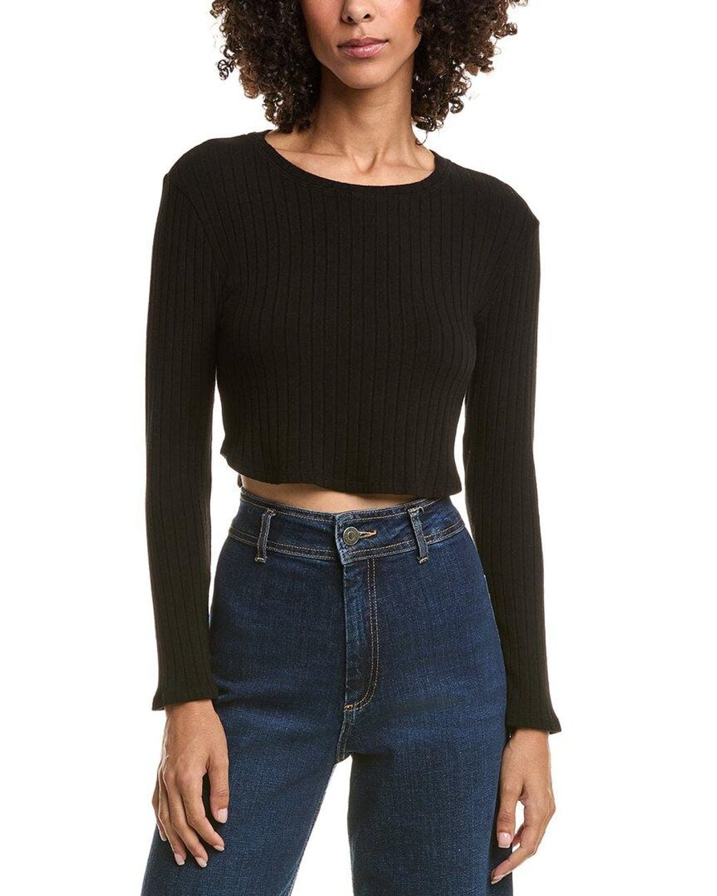Bella Dahl Black Crop Top