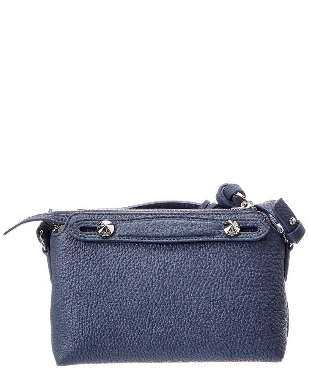 Fendi Blue By The Way Soft Mini Leather Satchel