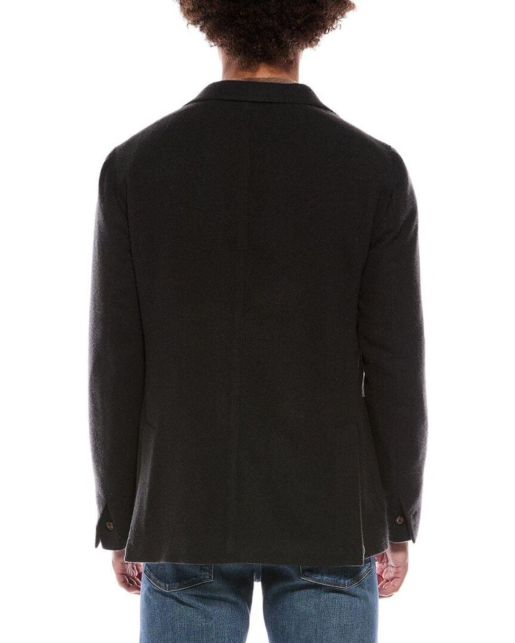 Eleventy Black 100% Cashmere Soft Jacket for men