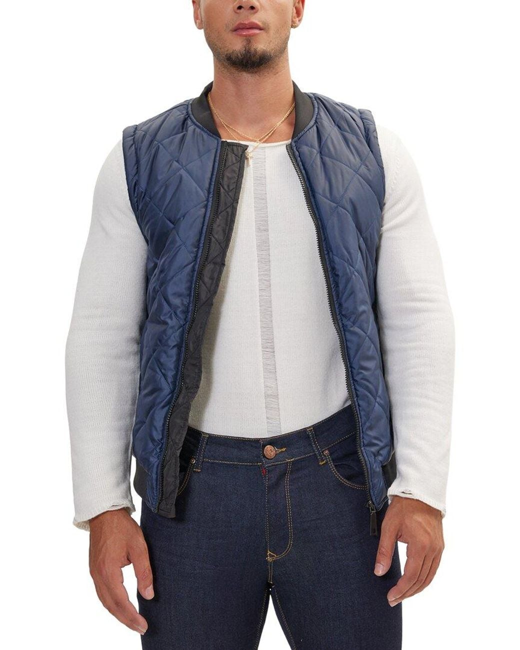 Ron Tomson Blue Vest for men