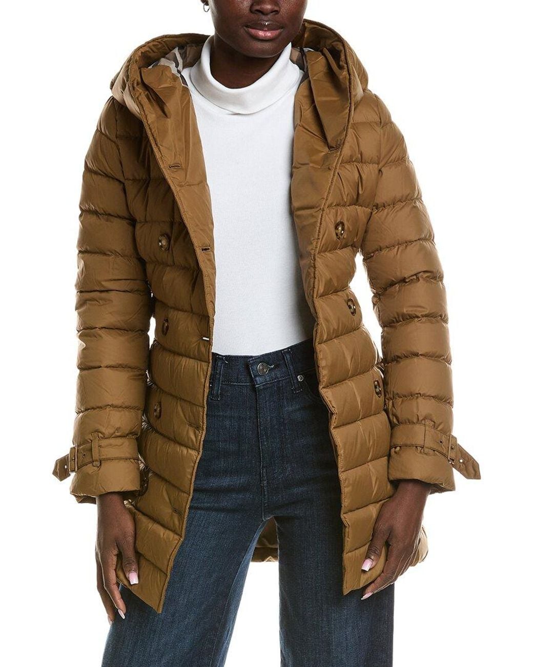 Burberry Coat in Brown | Lyst
